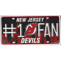 LICENSE PLATE- NEW  JERSEY DEVILS